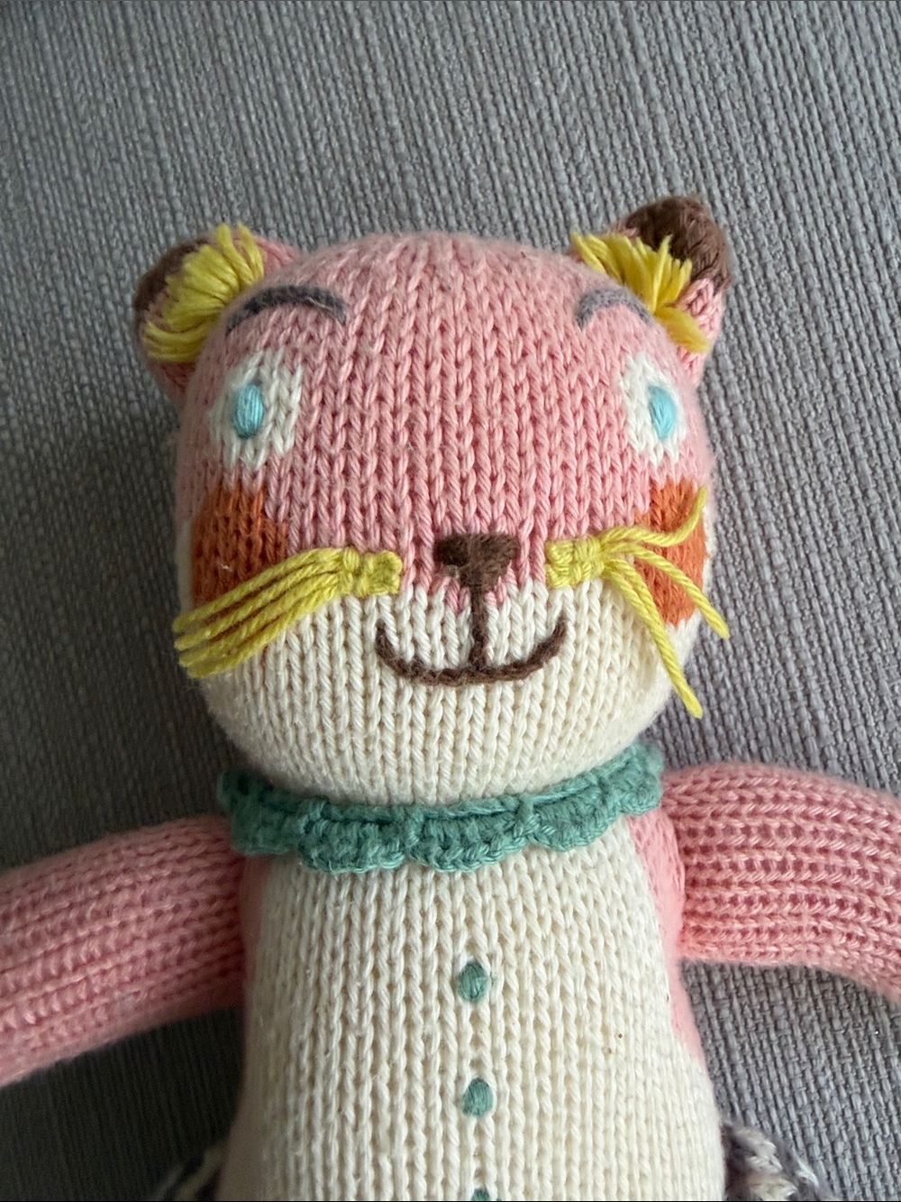 Blabla Suzette the fox Hand-Knit Plush Toy for Kids 12’’ size-mini - Picture 7 of 8